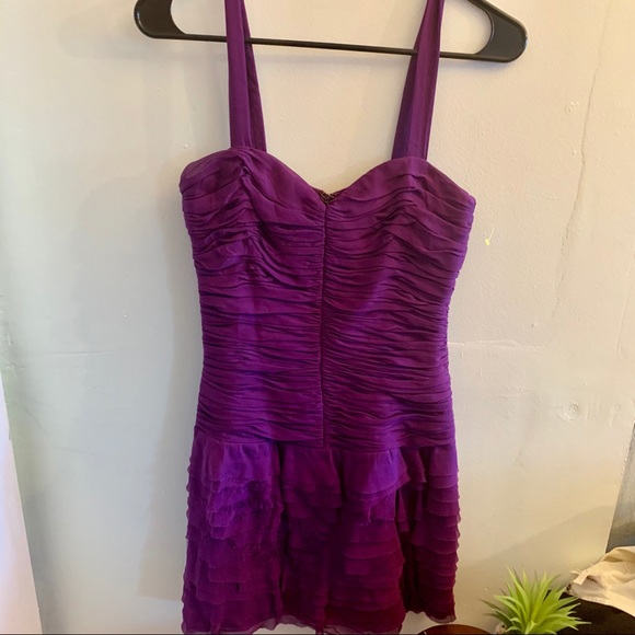 •Rebecca Taylor• Ruched Ruffled Dress - Picture 2 of 8